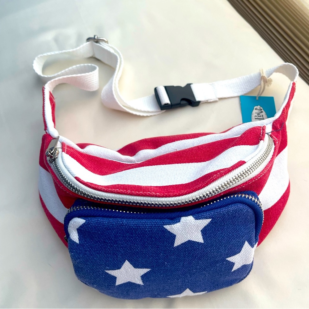 Never used American flag belt bag/Fanny bag